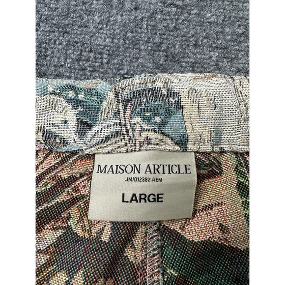 Mens Maison Article Bird Wave Pattern Jacket Pants Matching Set, Size L - Picture 7 of 13